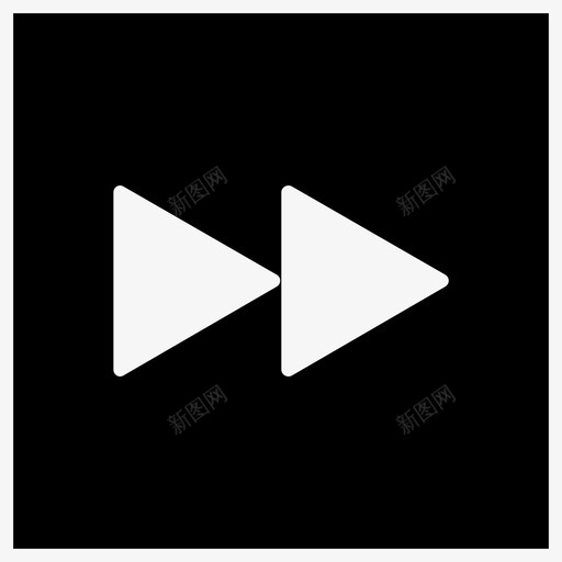 快进音频跳过图标svg_新图网 https://ixintu.com 快进 视频 跳过 音频