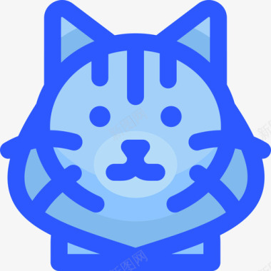 猫猫品种1蓝色图标图标