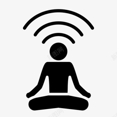 冥想放松wifi图标图标