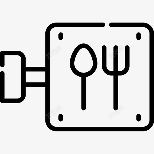 食品铁路30线性图标svg_新图网 https://ixintu.com 线性 铁路 食品