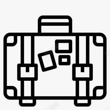 旅行箱旅行包度假图标图标