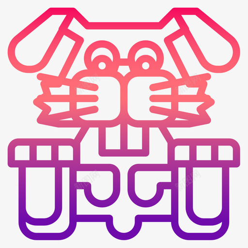 兔动物19梯度图标svg_新图网 https://ixintu.com 动物 梯度