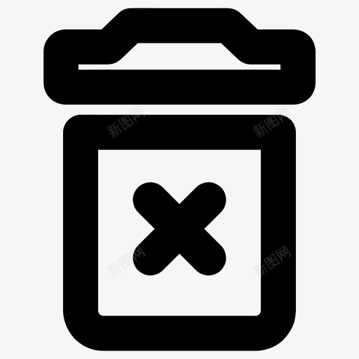永久删除垃圾删除图标svg_新图网 https://ixintu.com 删除 图标 垃圾 垃圾桶 基本 小的 所有 有大 永久