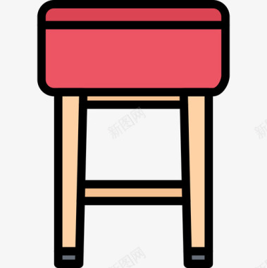 椅子家具132彩色图标图标