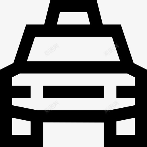 汽车机场110直线图标svg_新图网 https://ixintu.com 机场 汽车 直线