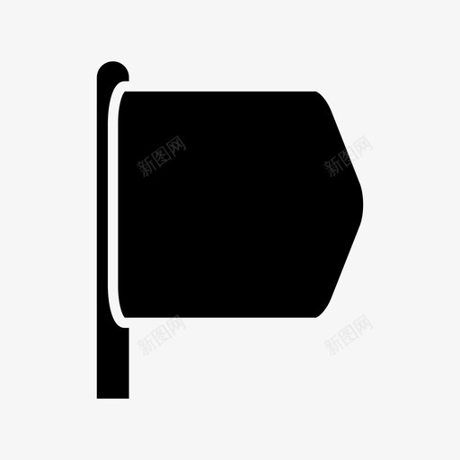 标牌广告牌灯杆图标svg_新图网 https://ixintu.com 实心 广告牌 标牌 灯杆 路标