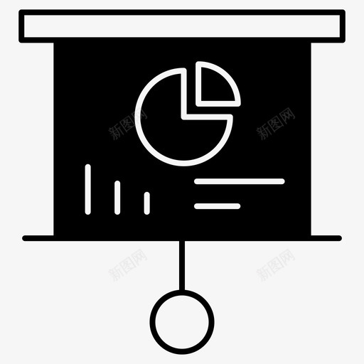 演示文稿黑板图表图标svg_新图网 https://ixintu.com 图表 文稿 演示 黑板