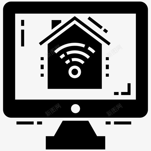 在线家庭自动化计算机家庭安全图标svg_新图网 https://ixintu.com wifi 在线 字形 安全 家庭 技术 数字 智能家居 经济 自动化 计算机