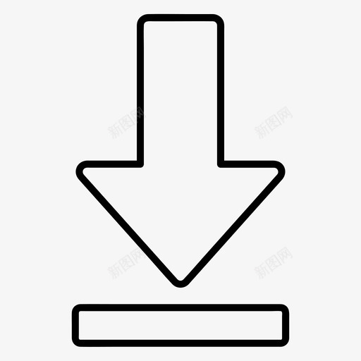 应用程序箭头接收图标svg_新图网 https://ixintu.com 下载 图标 基本 小的 应用程序 所有 接收 有大 箭头