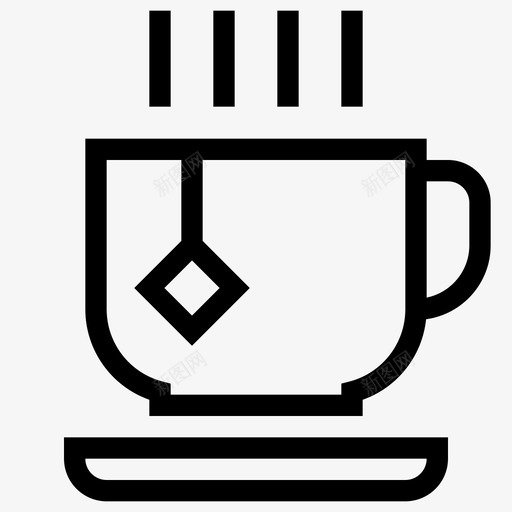 茶咖啡享受图标svg_新图网 https://ixintu.com 享受 咖啡 平面 平面设计 牛奶 设计师