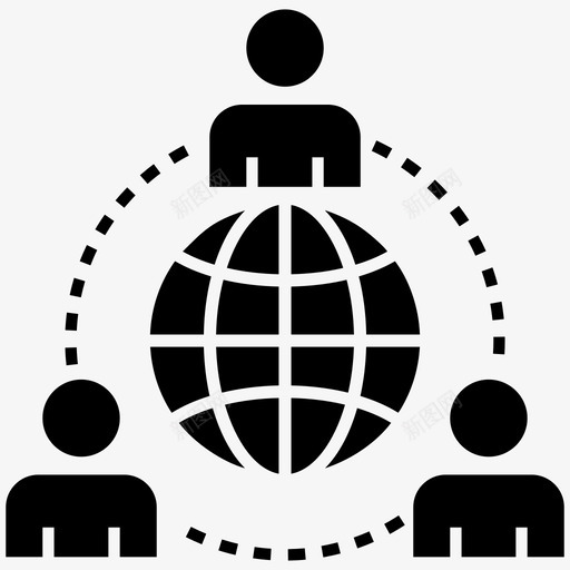 全球网络全球商业全球社区图标svg_新图网 https://ixintu.com 全球 全球网 商业 媒体 字形 数字 社交 社区 经济 网络 连接