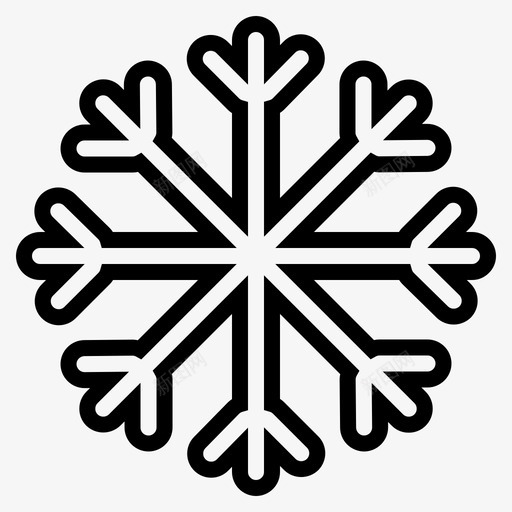 雪季节符号图标svg_新图网 https://ixintu.com 天气 天气预报 季节 温度 符号
