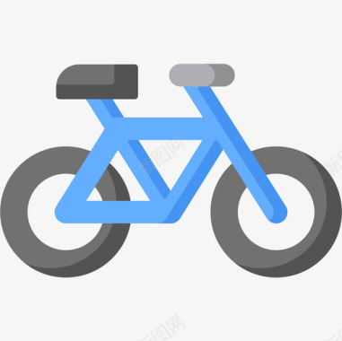 自行车活动生活方式27平板图标图标