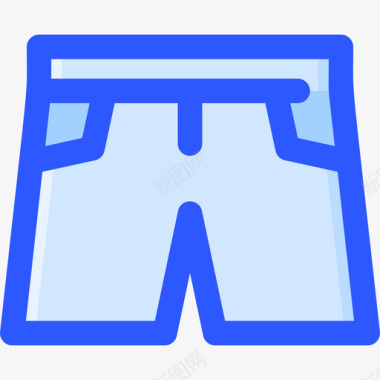 短裤健身115蓝色图标图标