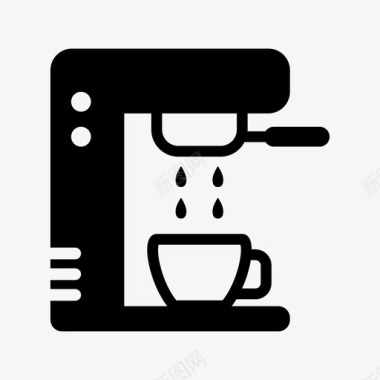 咖啡机酿酒机饮料图标图标