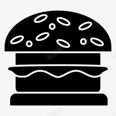 汉堡食物饭图标图标