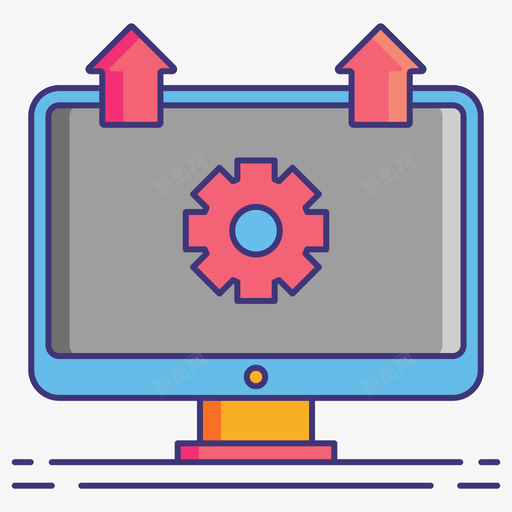 电脑显示器网络星期一41线性彩色图标svg_新图网 https://ixintu.com 彩色 星期一 显示器 电脑 线性 网络