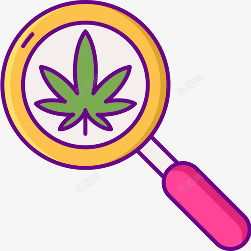 研究大麻4线性颜色图标svg_新图网 https://ixintu.com 大麻 研究 线性 颜色