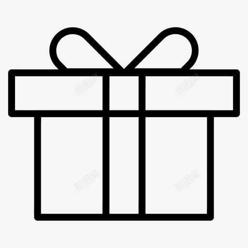 礼品包盒子图标svg_新图网 https://ixintu.com 电子商务 盒子 礼品 礼物 购物