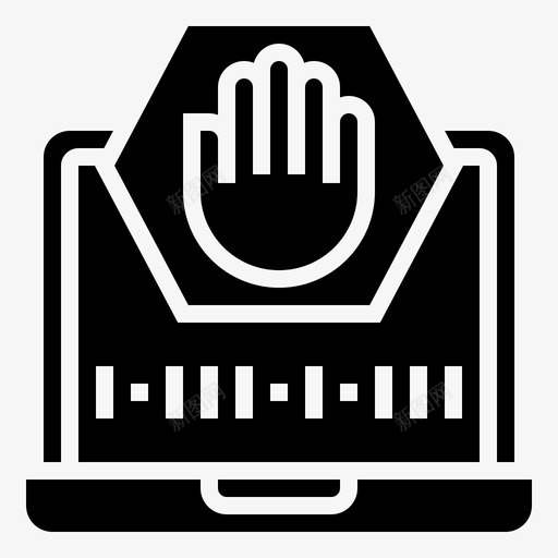 停止计算机数据保护图标svg_新图网 https://ixintu.com 保护 停止 数据 病毒 计算机 黑客