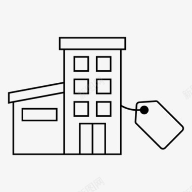 房地产建筑商业图标图标