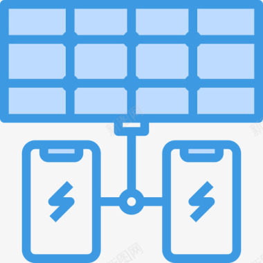 充电器能量41蓝色图标图标