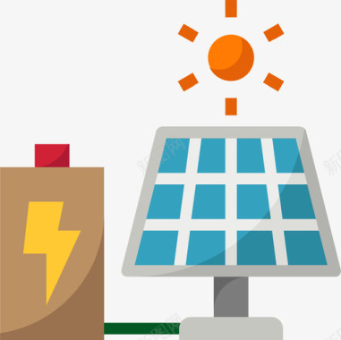 太阳能电池板生态187平板图标图标