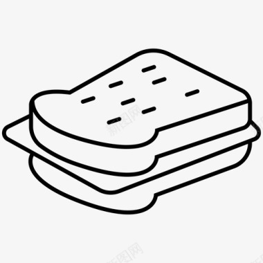 三明治面包汉堡图标图标
