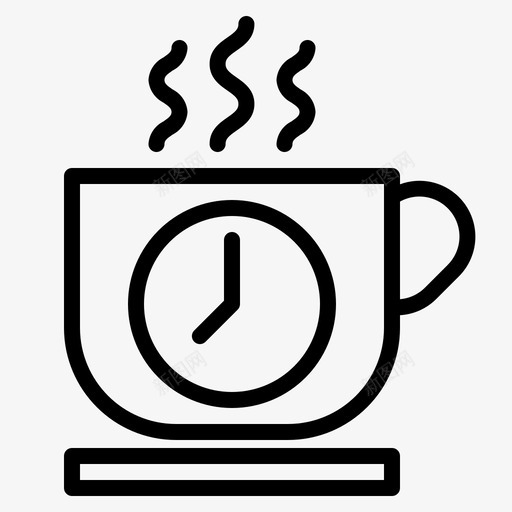 热咖啡杯饮料家图标svg_新图网 https://ixintu.com 咖啡 咖啡杯 放松 饮料