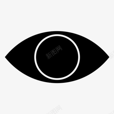 眼睛人的部分视野图标图标