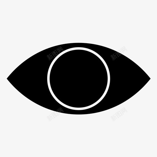 眼睛人的部分视野图标svg_新图网 https://ixintu.com 人的 眼睛 视野 部分