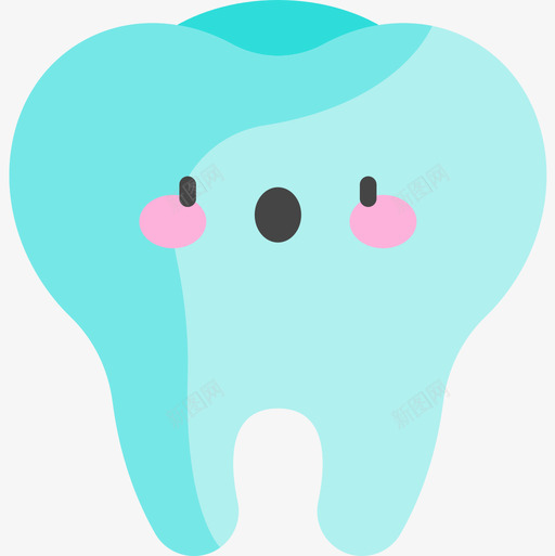牙齿健康56扁平图标svg_新图网 https://ixintu.com 健康 扁平 牙齿