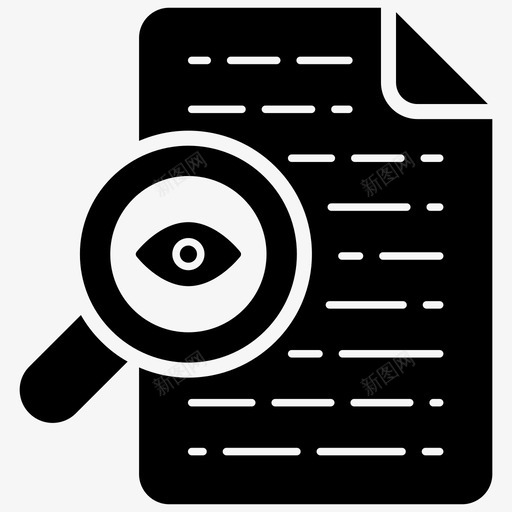 文档审核文档检查文件审核图标svg_新图网 https://ixintu.com seo web 图标 字形 审核 审阅 文件 文档 检查 监视
