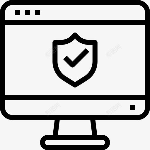 保护网站和windows界面2线性图标svg_新图网 https://ixintu.com windows 保护 界面 线性 网站