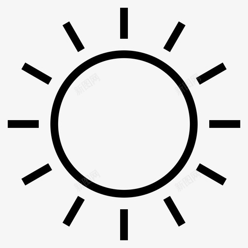 太阳季节符号图标svg_新图网 https://ixintu.com 天气 天气预报 太阳 季节 温度 符号