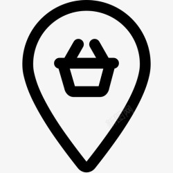 查找店铺搜索商店电子商务地图pin图标高清图片