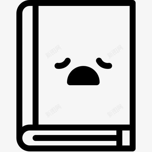 试过书表情符号图标svg_新图网 https://ixintu.com 书籍 图书馆 情感 符号 表情 试过 课本
