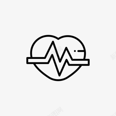 心脏医疗心跳图标图标