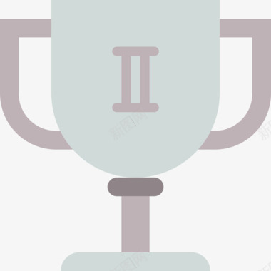 奖杯奖励和徽章11个扁平图标图标