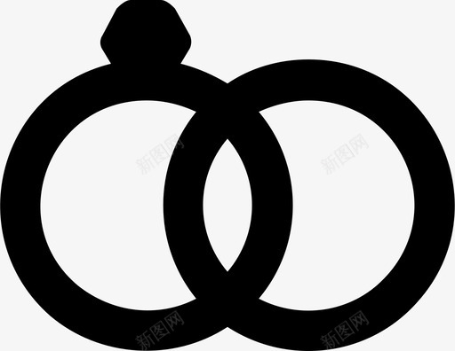 戒指订婚戒指礼物图标svg_新图网 https://ixintu.com 婚姻 情人节 戒指 爱情 礼物 订婚