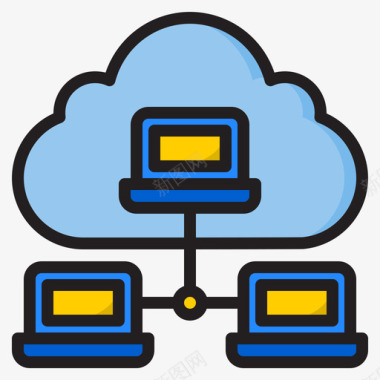 云网络网络托管66线颜色图标图标