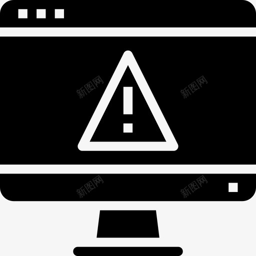 警告网站和windows界面1填充图标svg_新图网 https://ixintu.com windows 填充 界面 网站 警告