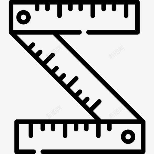 直尺缝58直线图标svg_新图网 https://ixintu.com 直尺 直线