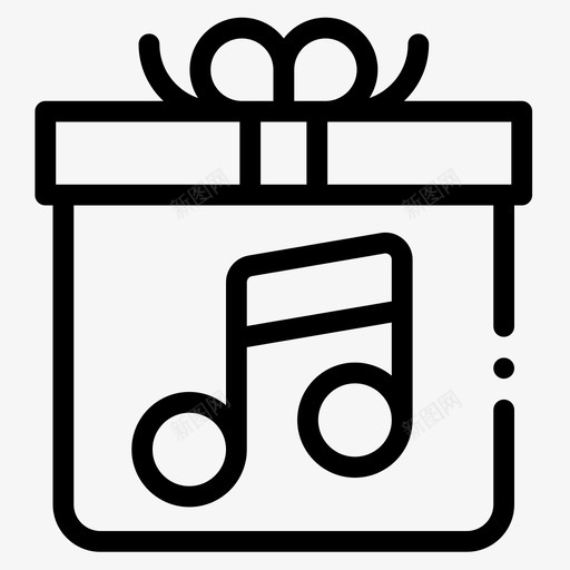 商业和购物音乐商店26线性图标svg_新图网 https://ixintu.com 商业 商店 线性 购物 音乐
