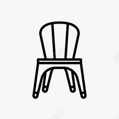 椅子家具斯堪的纳维亚图标图标
