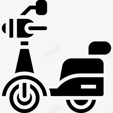摩托车运输和车辆2字形图标图标