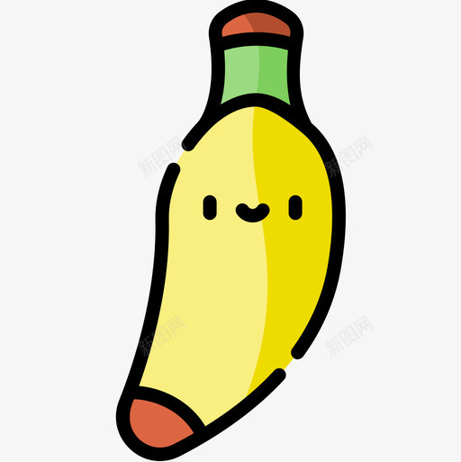 香蕉健康57线性颜色图标svg_新图网 https://ixintu.com 健康 线性 颜色 香蕉