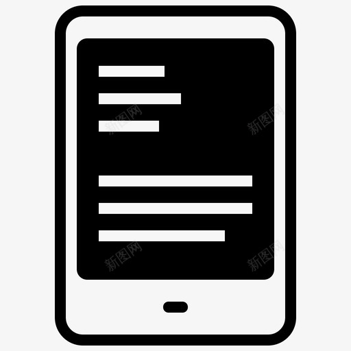 ereader深色e阅读器深色平板电脑图标svg_新图网 https://ixintu.com ereader 平板电脑 深色 阅读
