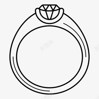 有钻石的戒指钻石戒指婚礼图标图标
