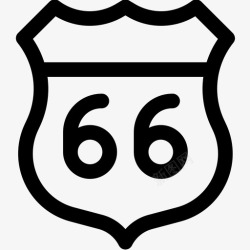 美国66号公路66号公路美国15号直线图标高清图片